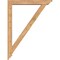 Ekena Millwork Traditional Traditional Smooth Bracket w/ Offset Brace, Western Red Cedar, 5 1/2"W x 36"D x 48"H BKT0604X36X48TRA01SWR - alternate 2